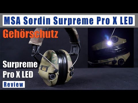 Gehörschutz MSA Sordin Supreme Pro X LED Vorstellung deutsch