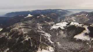 preview picture of video 'Szczyrk - Przełęcz Salmopolska, Biały Krzyż DJI Phantom 2 Winter'