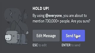 Waking up 730,159 people with @everyone