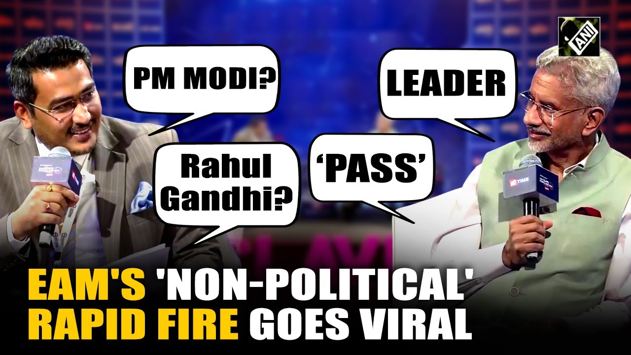 “You want me to pass…”  From PM Modi to Rahul Gandhi, Jaishankar's rapid-fire session goes viral