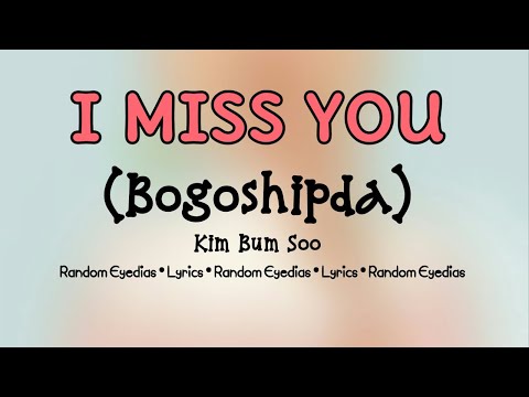 Kim Bum Soo-I Miss You(Bogoshipda) Lyrics