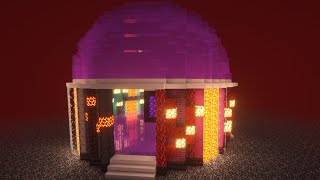 Minecraft | How to build a Nether Roof Hub(Spawn-Proof) | Tutorial