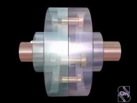 Flange coupling Assembly Drawing #Animation #Assembly drawing Video