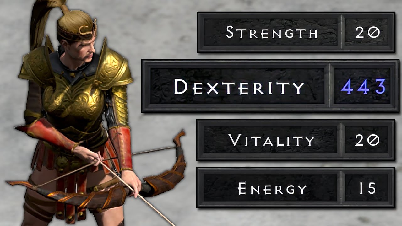 Diablo 2 But I'm Putting ALL My Stats Into Dexterity