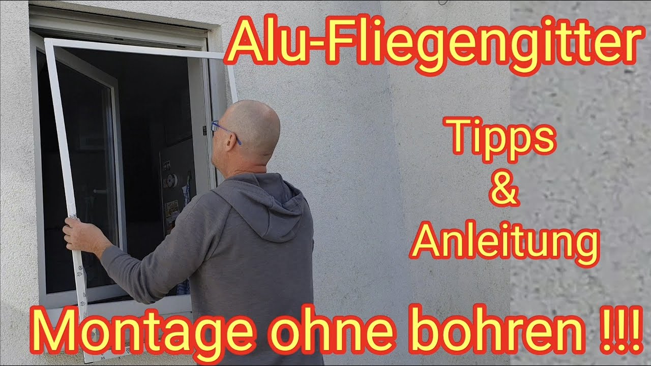 Insektenschutz-Fenster ohne bohren - DIY-ANLEITUNG: Fliegengitter, Mückenschutz, Mosquito-Netz