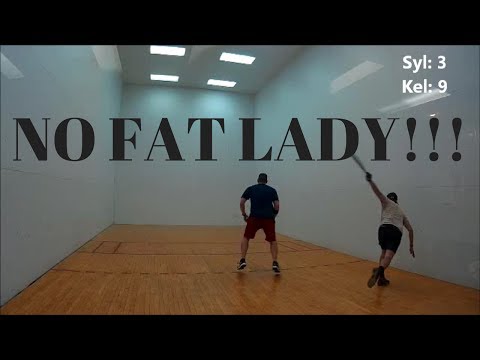 Racquetball Clips 13 -  Joe Kelley vs Jason Sylvester - I did not hear a fat lady singing