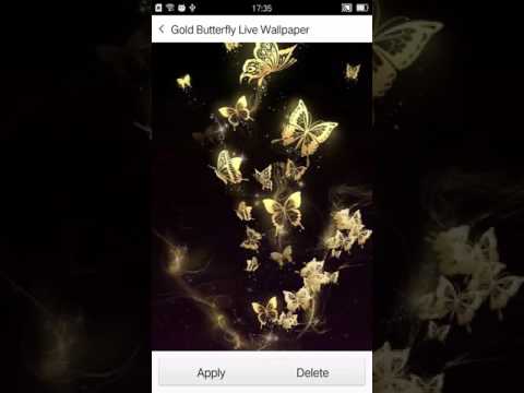 Androidの ゴールドバタフライライブ壁紙 アプリ ゴールドバタフライライブ壁紙 を無料ダウンロード