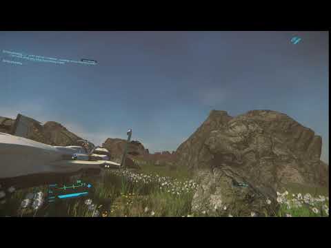Star Citizen P72 Archimides flyby on MicroTech