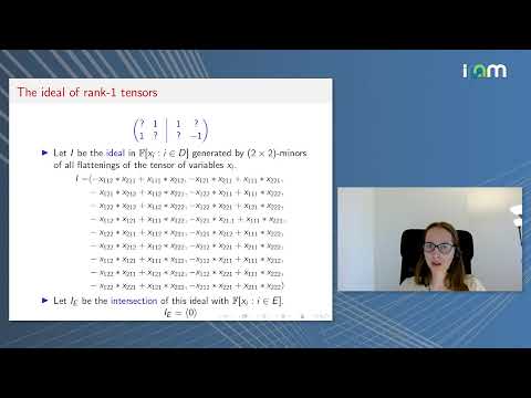 Kaie Kubias: "Rank-one tensor completion"