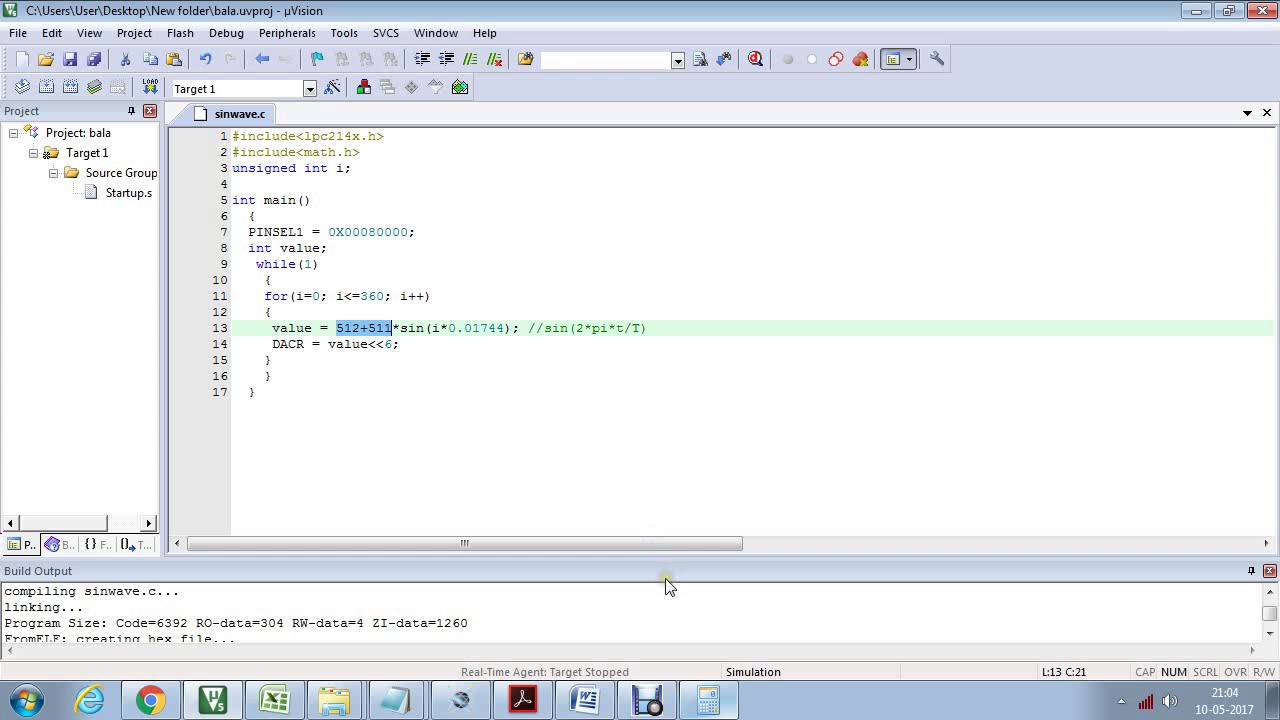 EC6711 Embedded Laboratory - ARM7 (LPC2148) TUTORIAL - 11