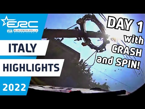 ERC Rally Highlights : ERC Rally di Roma Capitale 2022 : Saturday with Rally Crash and Spin!