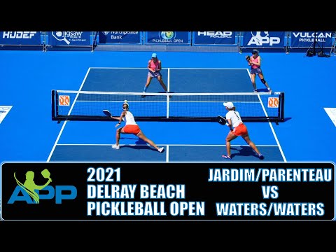 APP 2021 Delray Beach Pickleball Open Pro Women's Doubles: JARDIM/PARENTEAU VS WATERS/WATERS