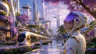Stap binnen in futuristische megastructuren en AI-steden, een hyperrealistische 4K-filmische reis naar een adembenemende visie op de toekomst, waar kunstmatige intelligentie de boventoon voert.