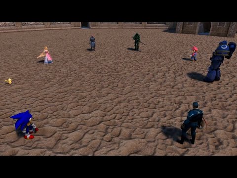 ZELDA vs PIKACHU vs MASTER CHIEF vs DARTH MAUL vs MARIO vs SONIC vs CAPTAIN AMERICA vs SPACE MARINE