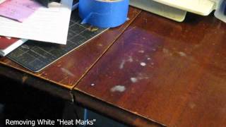 Remove White Water Marks Heat Marks On Your Table