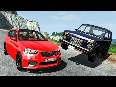 Realistic Cliff Drops #29 - BeamNG Drive Crashes | CrashBoomPunk