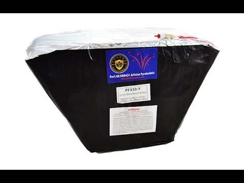 PFX30Y 25 SHOT YELLOW PEONY FINALE BOX - DOMINATOR PRO