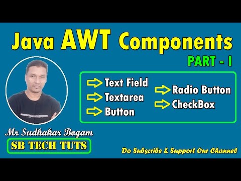 Awt Components In Java Part 1 Awt Java Programming
