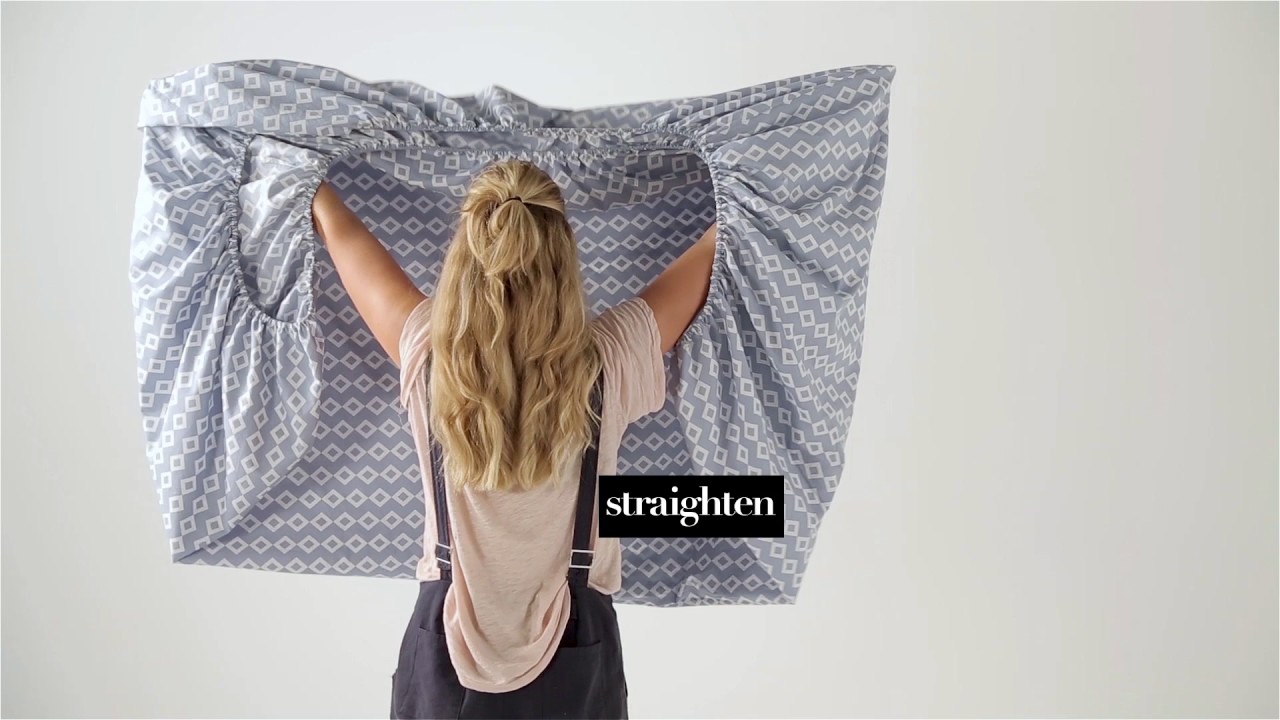 Watch video How To Fold A Fitted Sheet | Linen House Now How To Fold A Fitted Sheet | Linen House