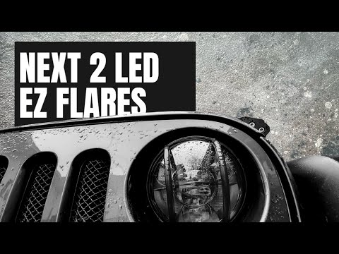 Wrangler JK zmiana reflektorów na NEXT 2 oraz montaż EZ FLARES XL poszerzeń błotników