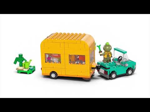 LEGO® Animal Crossing™ Leif furgonas ir sodo prekių parduotuvė (77054) video