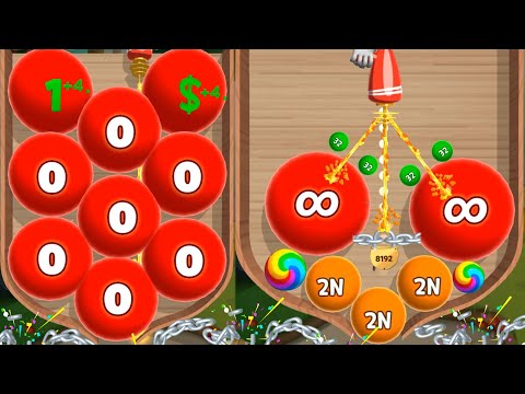 laser bubbles 3d vs alphabet jelly puzzle - Blob Merge 3D 2048 Gameplay level up ball new update