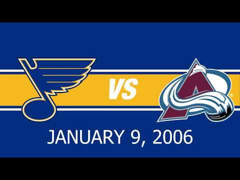 Blues Highlights: Blues at Avalanche: January 9, 2006