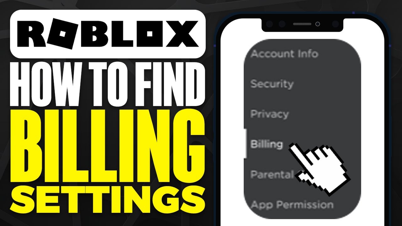 How To Find Billing Settings On Roblox Mobile 2025