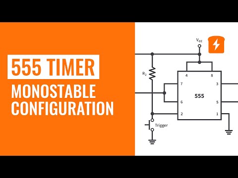 555 Timers - Monostable Multivibrator Configuration