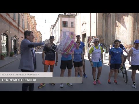 Da Modena a  Carpi, la staffetta podistica Terremoto Emilia