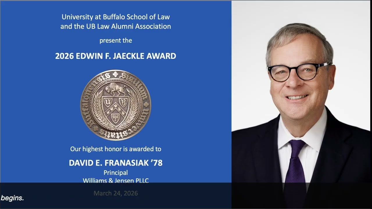 Watch a video of our 2026 Jaeckle Award presentation.