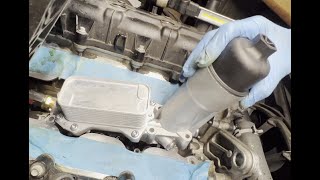 How to Replace the oil Filter Housing 2018 Chrysler 300 / Oil & Coolant Leaks, 3.6L Jeep Dodge