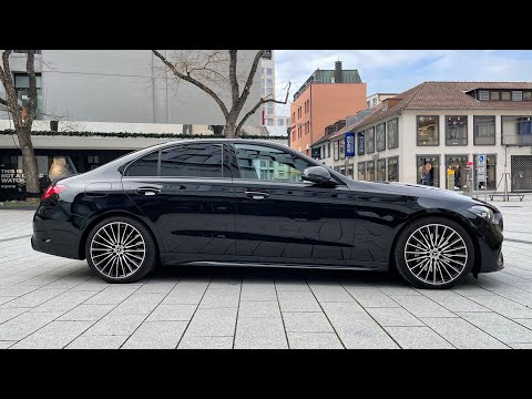 4K New 2022 Mercedes C Class 300 (258 hp) | AMG Line, Night Package | Interior Exterior Infotainment