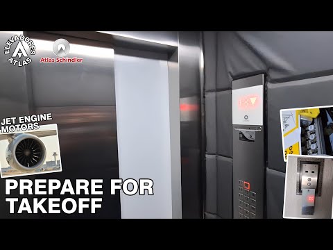 Turbine Motors! ATLAS Excell (mod. Atlas Schindler) Traction Elevators - Castellanova Tower - MG, BR