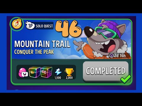 Mountain trail solo challenge|solo quest 46|match masters