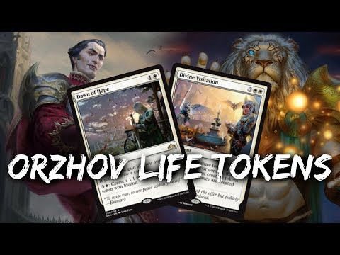 Orzhov Life Tokens [MTG Arena] | Black White Dawn of Hope Angel Tokens in GRN Standard