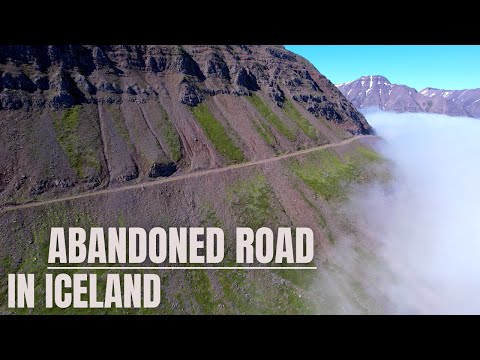Abandoned and Dangerous Mountain Road in Iceland - 4K Drone Sightseeing Tour