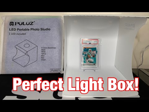The Best Photo Light Box For Sports Cards (and Other Small Items)
