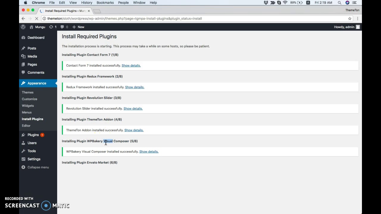 Installation: Lagom WordPress Theme