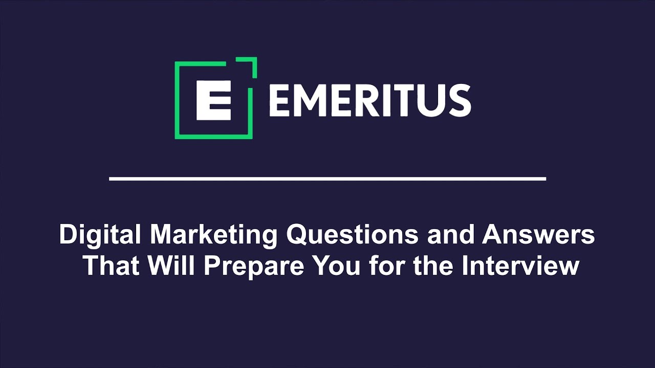 Unveiling the Top 16 Digital Marketing Interview Questions in This Video