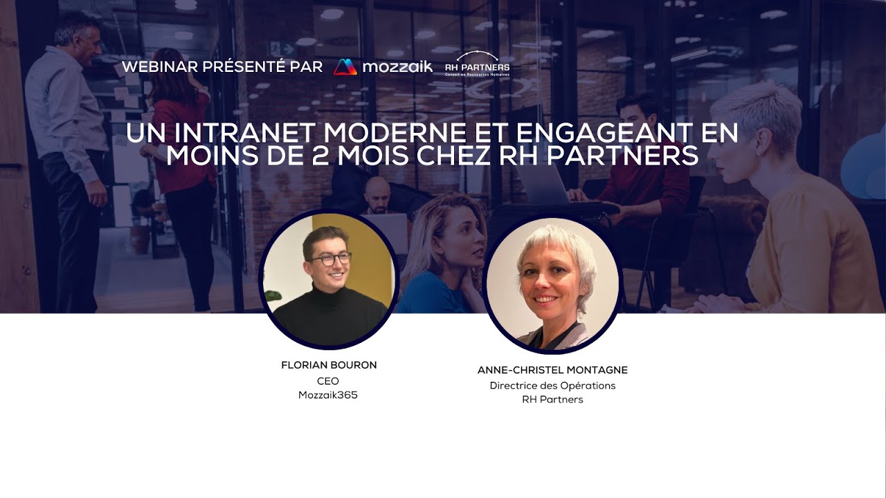 Video Thumbnail Un intranet moderne et engageant en moins de 2 mois chez RH Partners