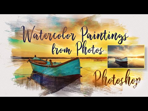 Photoshop: Transform Your PHOTOS into WATERCOLOR  paintings!