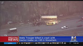 Massachusetts State Police Trooper Killed By Crash On I-93 In Stoneham