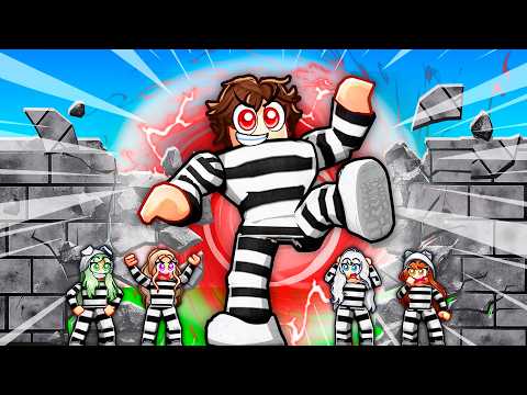 KICKING WALLS to Escape PRISON in Roblox…