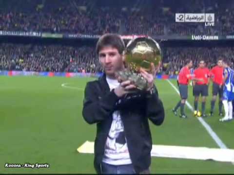 the first ballon d'or 2009 for messi