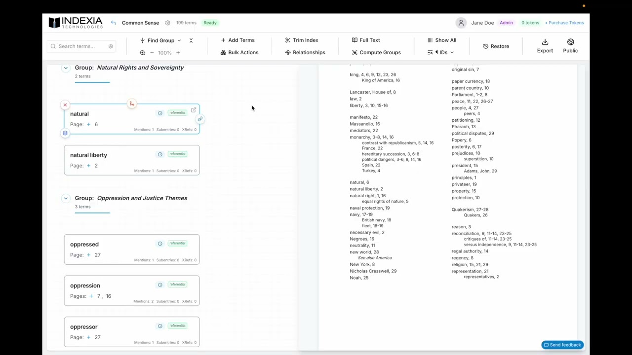 Never Lose Your Work: Restore Deleted Terms in Indexia