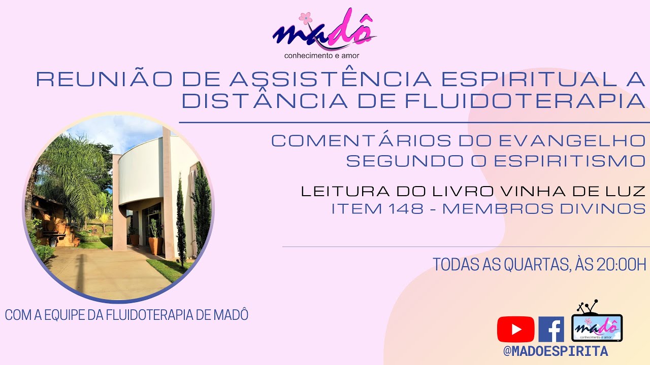 Assistência espiritual a distância de fluidoterapia - Membros divinos