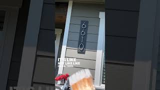Early Summer DIY Project |  New House Numbers #DIY #realestate