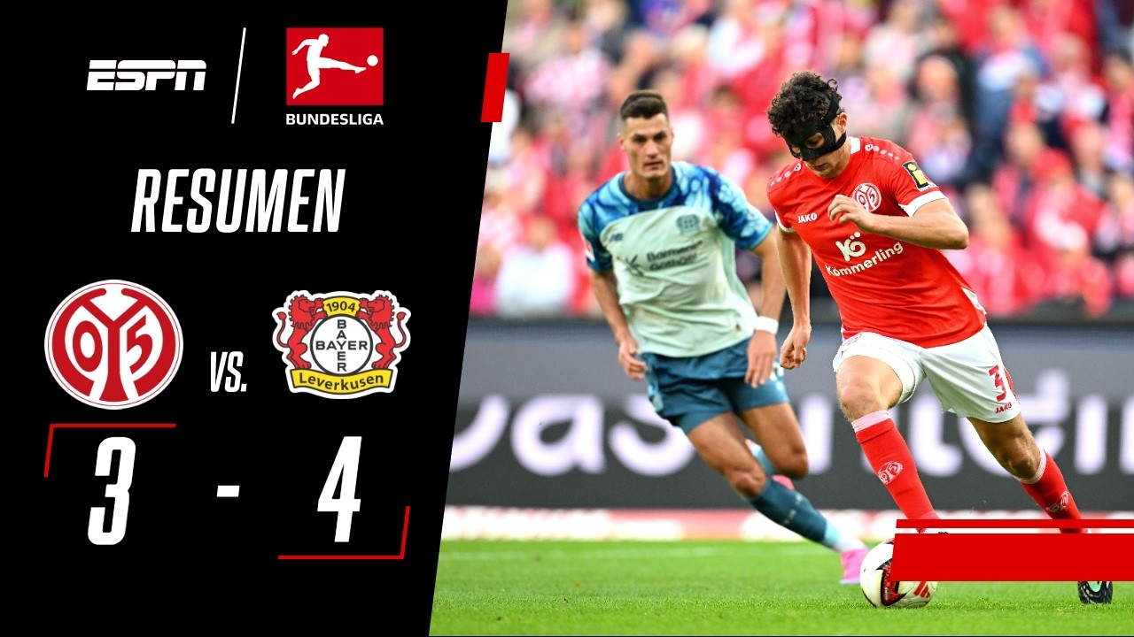 EL LEVERKUSEN DE MEDINA Y EQUI GANÓ UN PARTIDAZO DE VISITANTE | Mainz 05 3-4 B. Leverkusen | RESUMEN