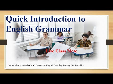 #Grammarintro How you can take your first English Grammar Class? #Communicationbuilding